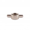 Wing nut 5/8" thread nickel-plate brass Python